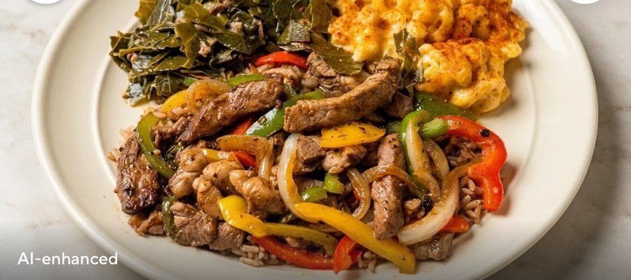 Pepper steak plate