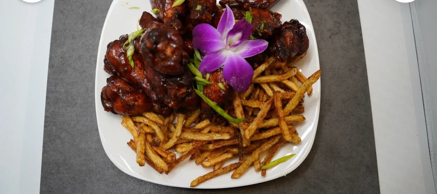 Wings and fries